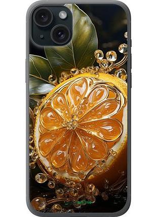 Чехол на iphone 15 plus лимон "5647u-3097-10746"