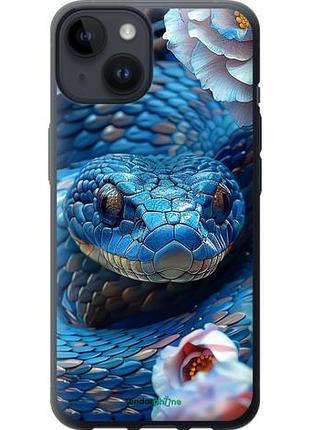 Чехол на iphone 14 blue snake "6079u-2648-10746"