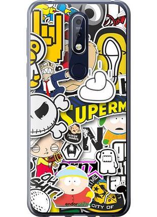 Чехол на nokia 7.1 popular logos "4023u-1593-10746"