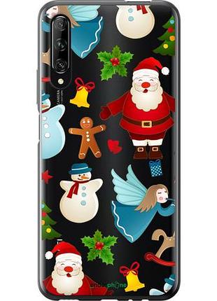 Чехол на huawei p smart pro новогодний 1 "4614u-1906-10746"