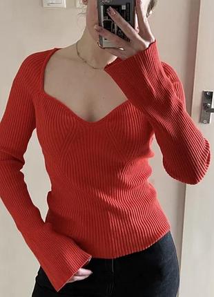 Лонгслів у рубчик h&m 2