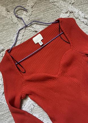 Лонгслів у рубчик h&m 4