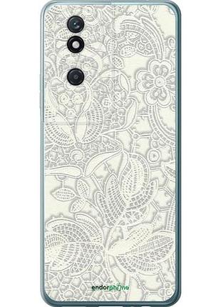 Чехол на huawei honor play 50 plus белое кружево "4383u-3399-10746"