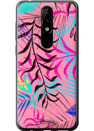 Чехол на nokia 5.1 plus растительный узор 2 "4740u-1543-10746"