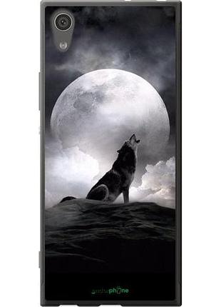 Чехол на sony xperia xa1 g3112 воющий волк "934u-964-10746"