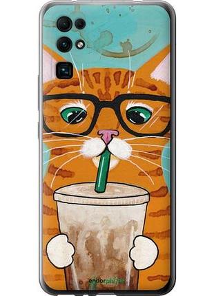 Чехол на huawei honor 30 зеленоглазый кот в очках "4054u-1921-10746"