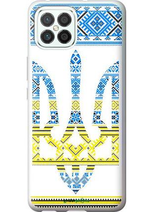 Чехол на huawei nova 8 se герб - вышиванка желто-голубая "1197u-2126-10746"