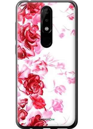 Чохол на nokia 5.1 plus намальовані троянди "724u-1543-10746"