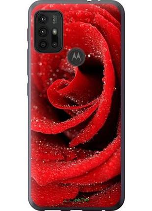 Чехол на motorola moto g20 красная роза "529u-2461-10746"