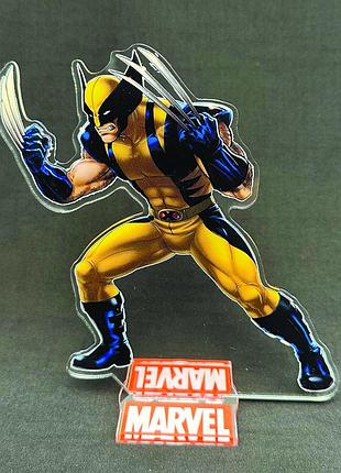 Акриловая коллекционная фигурка marvel росомаха 15 cм