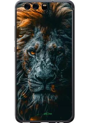 Чехол на huawei p10 лев в сумерках "6154u-780-10746"