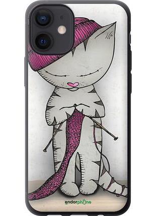 Чохол на iphone 12 mini кішка ручка "4056u-2071-10746"