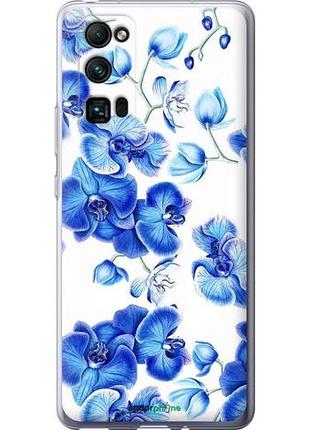 Чехол на huawei honor 30 pro голубые орхидеи "4406u-1920-10746"