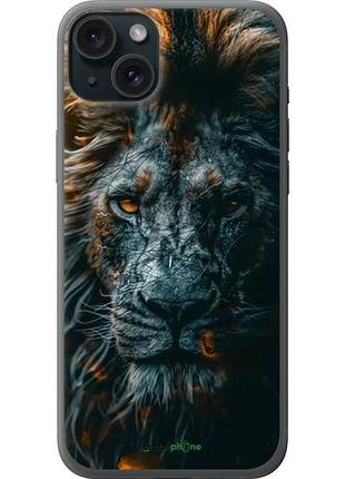 Чехол на iphone 15 plus лев в сумерках "6154u-3097-10746"