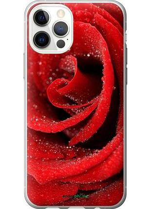 Чехол на iphone 12 pro красная роза "529u-2052-10746"