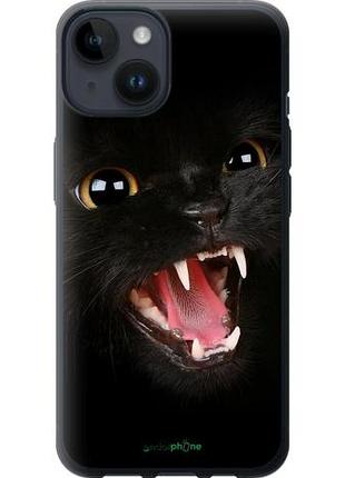 Чохол на iphone 14 чорна кішка "932u-2648-10746"