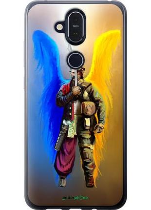 Чехол на nokia 8.1 воин-ангел "5317u-1620-10746"