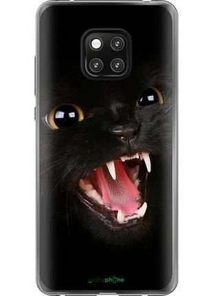 Чехол на huawei mate 20 pro чёрная кошка "932u-1567-10746"