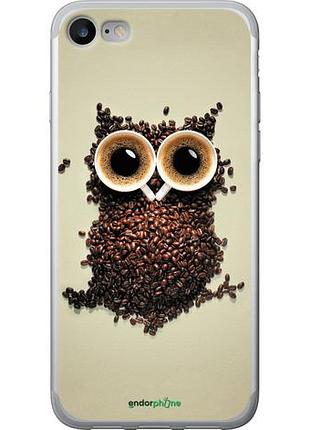 Чехол на iphone 7 сова из кофе "777u-336-10746"