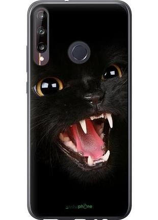 Чехол на huawei p40 lite e чёрная кошка "932u-1875-10746"