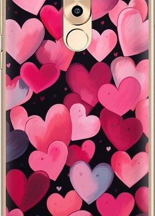 Чехол на huawei honor 6x сердечки 4 "5662u-460-10746"