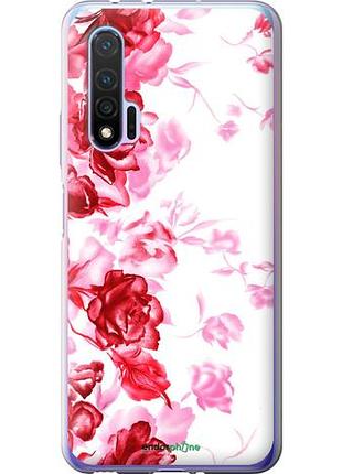 Чехол на huawei nova 6 нарисованные розы "724u-1821-10746"