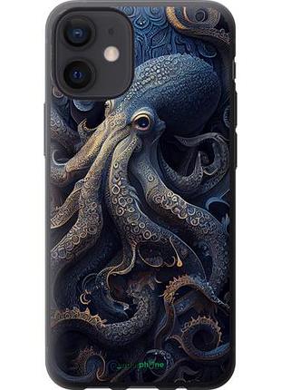 Чехол на iphone 12 mini осьминог "5551u-2071-10746"