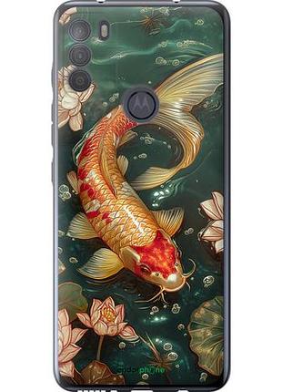 Чехол на motorola g50 мелодия лотоса "6106u-2354-10746"