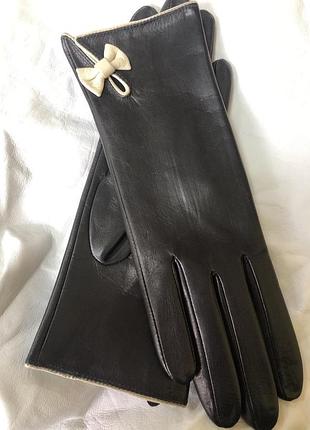 Перчатки женские без подкладки 8"/22 см