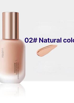 Легкий крем lijieyou lijieyou thin and translucent long-lasting foundation 02 натуральный тон кожи 30мл
