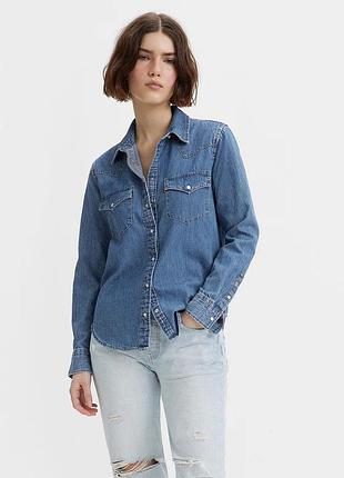 Жіноча джинсова сорочка levi's the ultimate western cotton 868320018lb