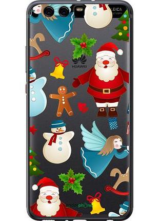 Чехол на huawei p10 plus новогодний 1 "4614u-963-10746"