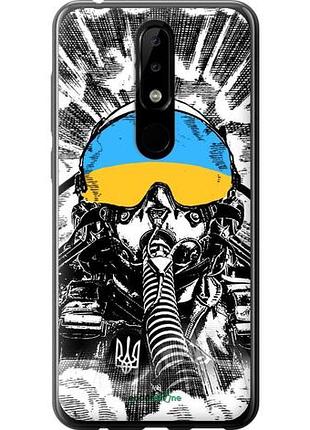 Чехол на nokia 5.1 plus призрак киева v3 "5307u-1543-10746"