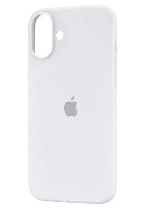 Чохол fiji silicone case для apple iphone 17 бампер накладка soft touch з мікрофіброю white
