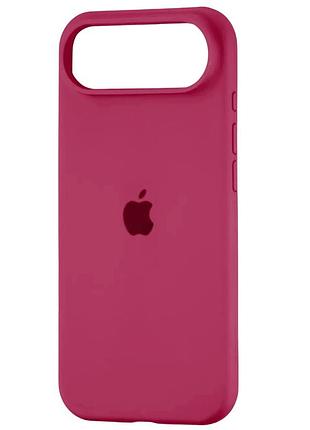 Чехол fiji silicone case для apple iphone 17 air бампер накладка soft touch с микрофиброй rose red