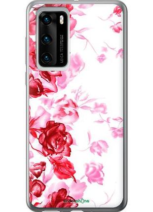 Чохол на huawei p40 намальовані троянди "724u-1840-10746"