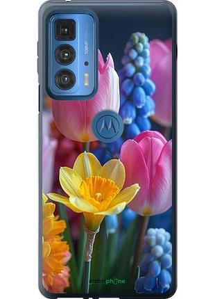 Чохол на motorola edge 20 pro весняні квіти "6058u-2662-10746"