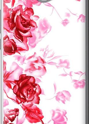 Чехол на huawei y7 2017 нарисованные розы "724u-1019-10746"