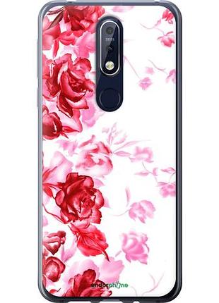 Чохол на nokia 7.1 намальовані троянди "724u-1593-10746"