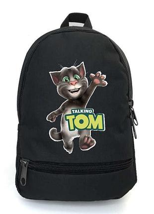 Рюкзак детский говорящий том cappuccino toys (talking tom - 003-black) черный, размер 35 х 28 х 13 см