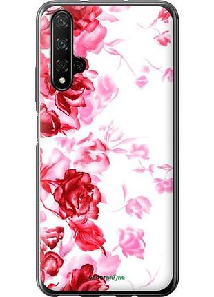 Чехол на huawei honor 20 нарисованные розы "724u-1697-10746"