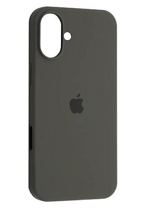 Чохол fiji silicone case для apple iphone 17 бампер накладка soft touch з мікрофіброю cocao