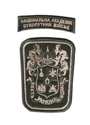 Шеврон военный / армейский, национальная академия сухопутных войск им. петра сагайдачного, 10,5см х6,5 см