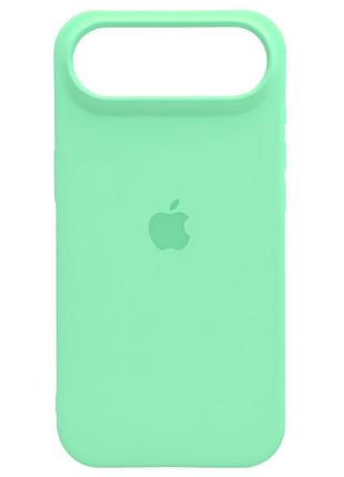 Чохол fiji silicone case для apple iphone 17 air бампер накладка soft touch з мікрофіброю pistachio