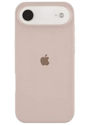 Чохол fiji silicone case для apple iphone 17 air бампер накладка soft touch з мікрофіброю pink sand