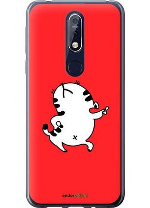 Чехол на nokia 7.1 котик "4577u-1593-10746"