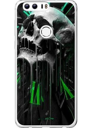 Чехол на huawei honor 8 череп-часы "4100u-351-10746"