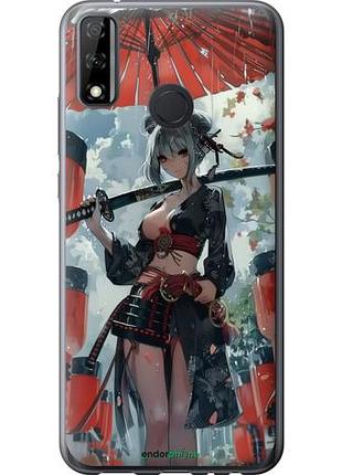 Чохол на huawei p smart 2020 гейша-воїн "6124u-2060-10746"