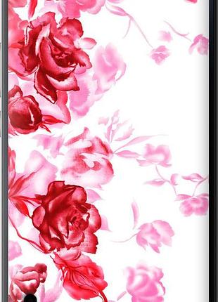 Чехол на huawei honor 6 plus нарисованные розы "724u-179-10746"