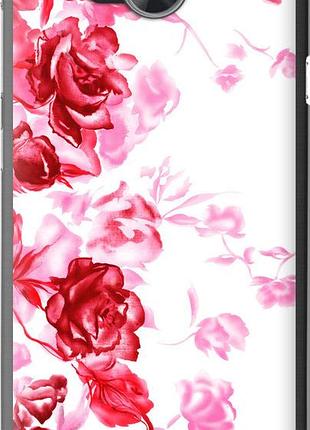 Чехол на huawei y3ii / y3 2 нарисованные розы "724u-495-10746"